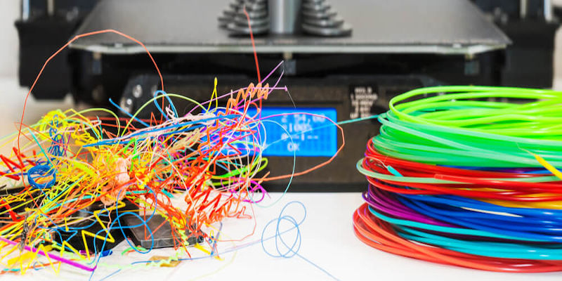 Filament before and after recycling