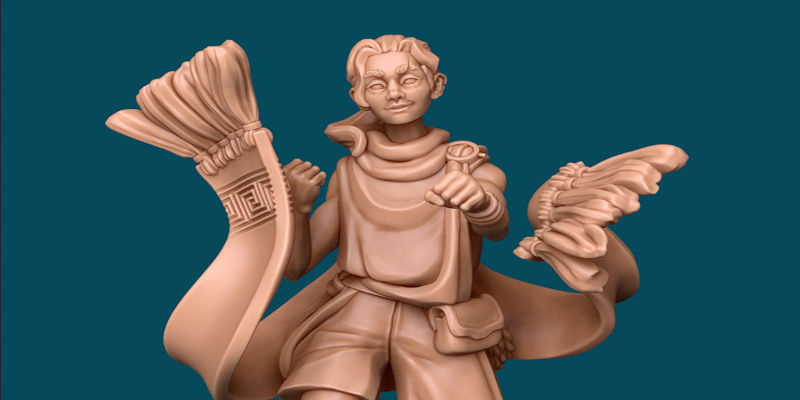 D&D Monk 3D Print