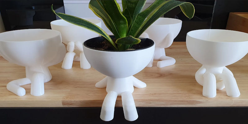 Coolest 3D Printed Planters Sitting Man