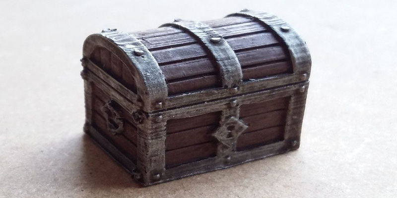 3D Print Dungeons and Dragons Chest Miniatures