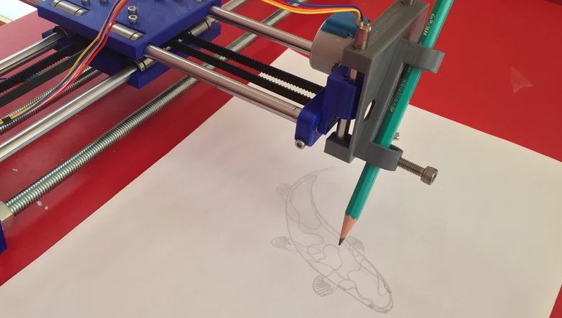 3D Printer drawing machine project