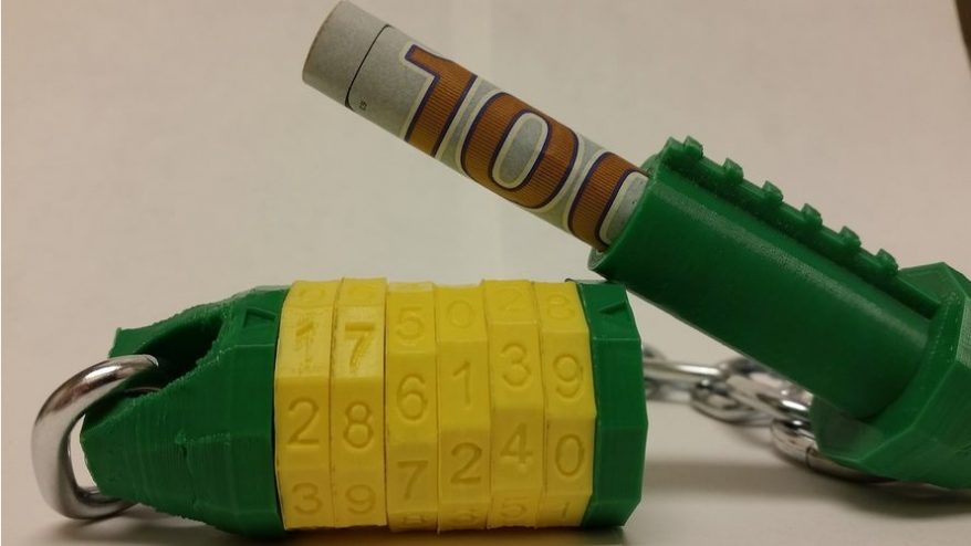 3D printed combination lock project