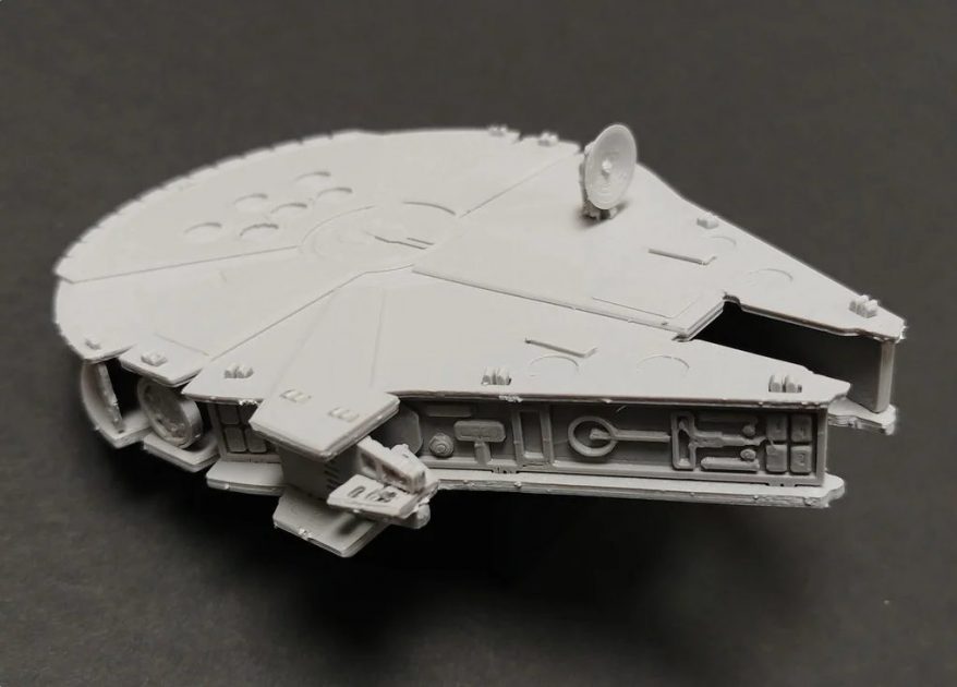 3D printed project kit cards complete millennium falcon