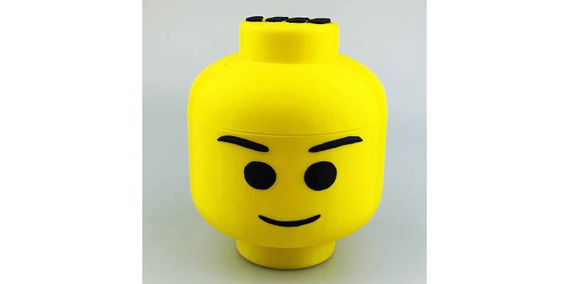 lego head storage container