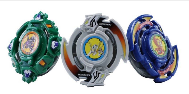 Some of the most popular 3D printable beyblades, including the driger