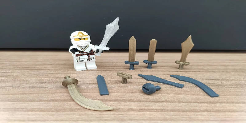3D Printed Lego Sword Collection
