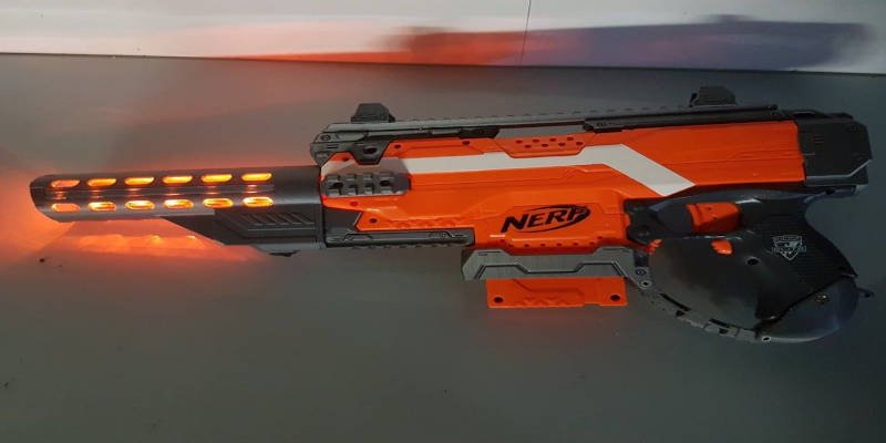 3D Printed Nerf Gun Attachment Light Up Barrel