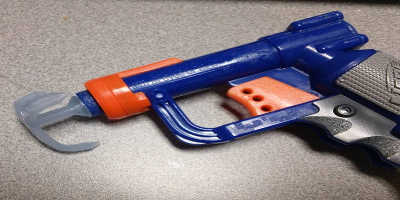 Grappling hook attachment for Nerf Gun