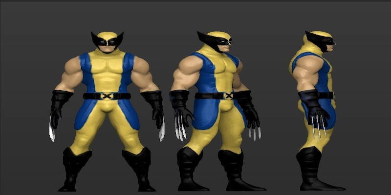 3D Printed Figurine Marvel X-Men Wolverine