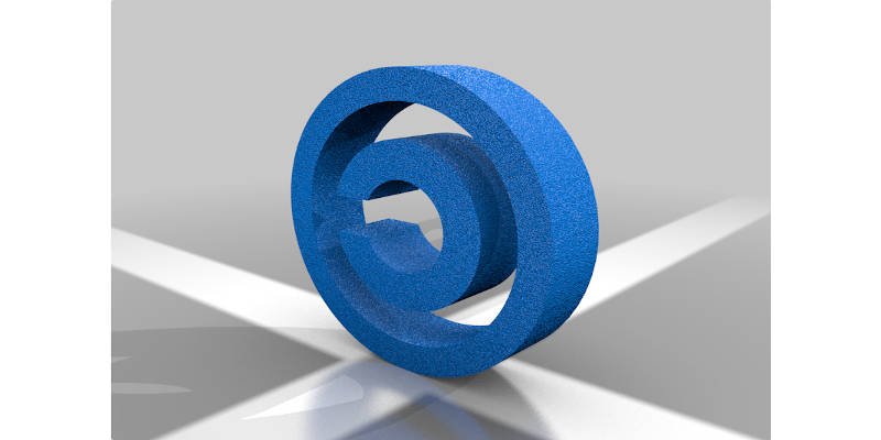 3D Printed Copyright Logo