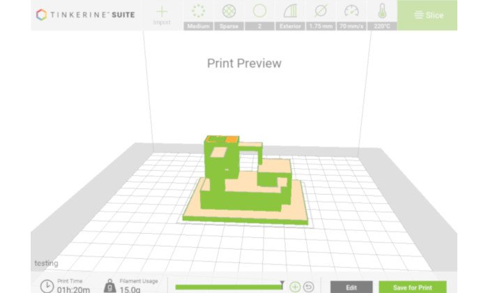 tinkerine suite slicer for education in schools