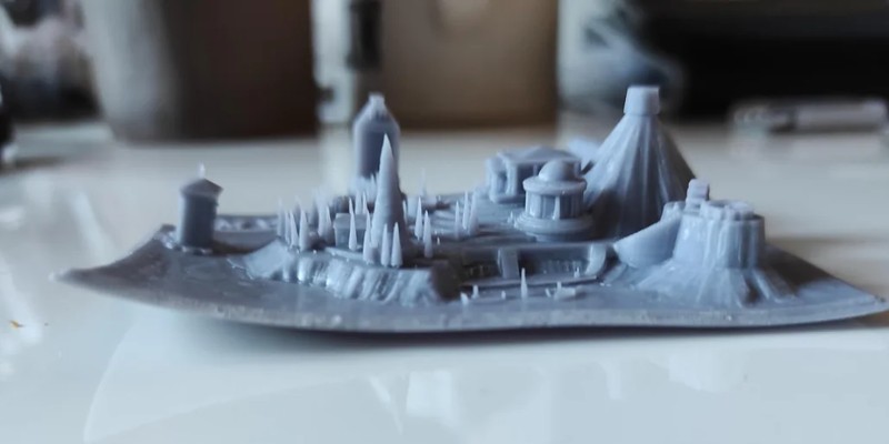 Sample warped 3D print