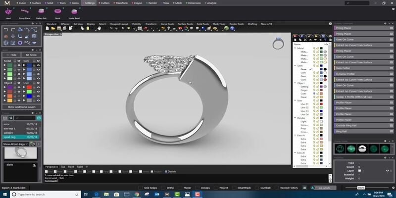 MatrixGold jewelry design software